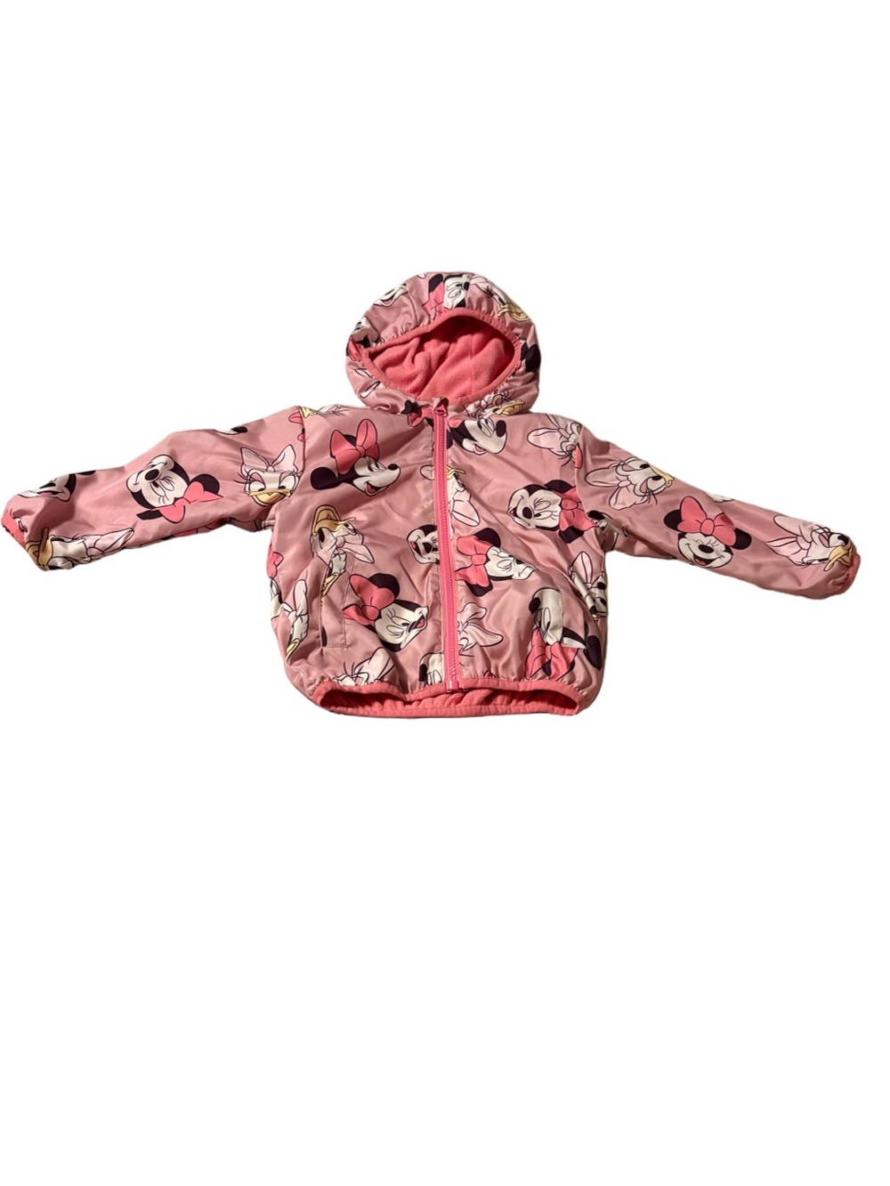 Disney Pink Minnie Mouse Jacket with Hood Size 3T